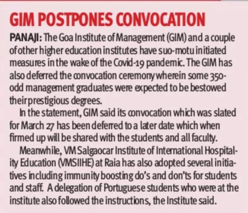 VMSIIHE -Hospitality Institute in India-News
