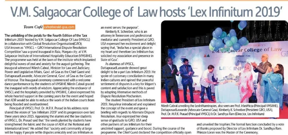 VMSIIHE -Hospitality College India-News