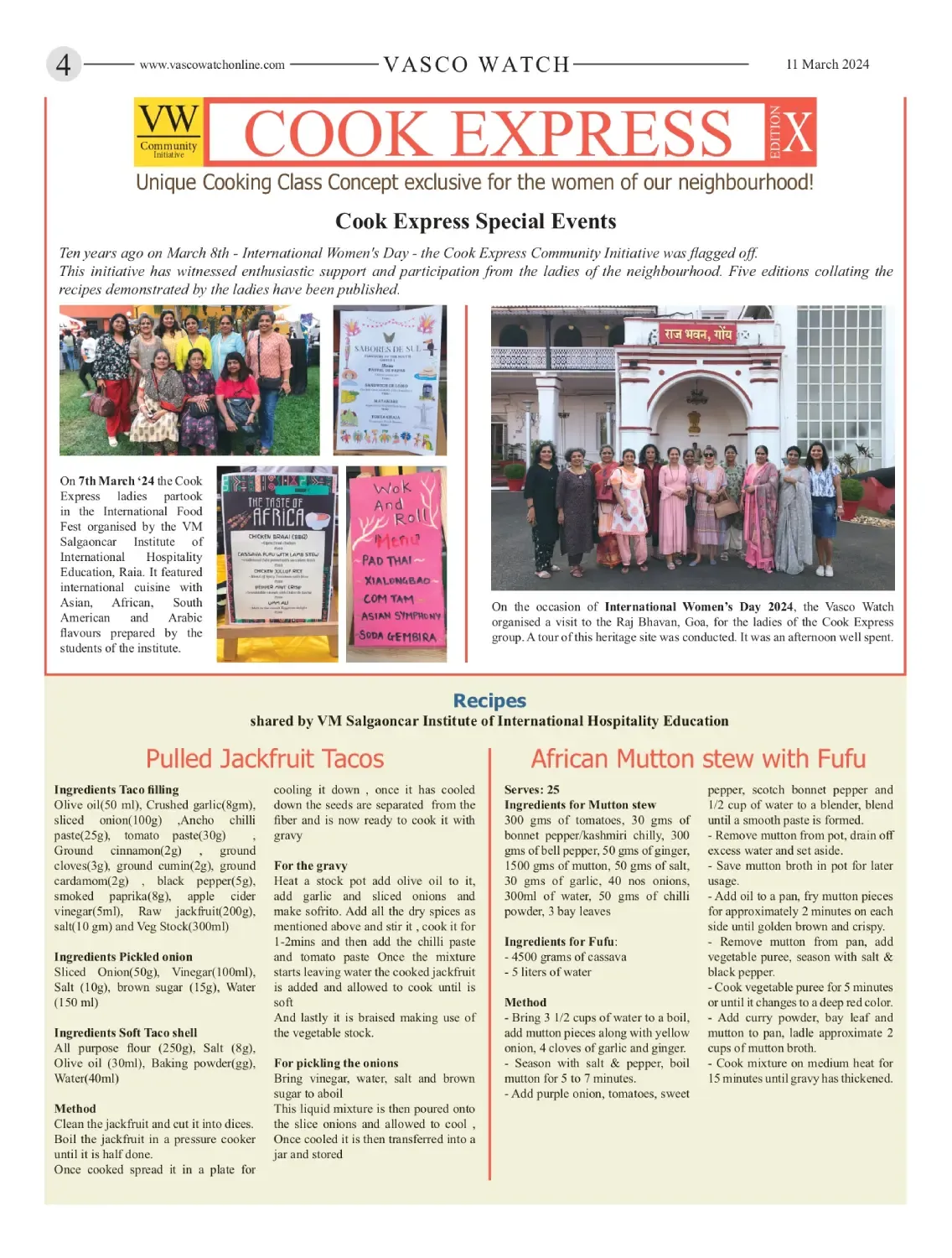 VMSIIHE -Hospitality College India-News