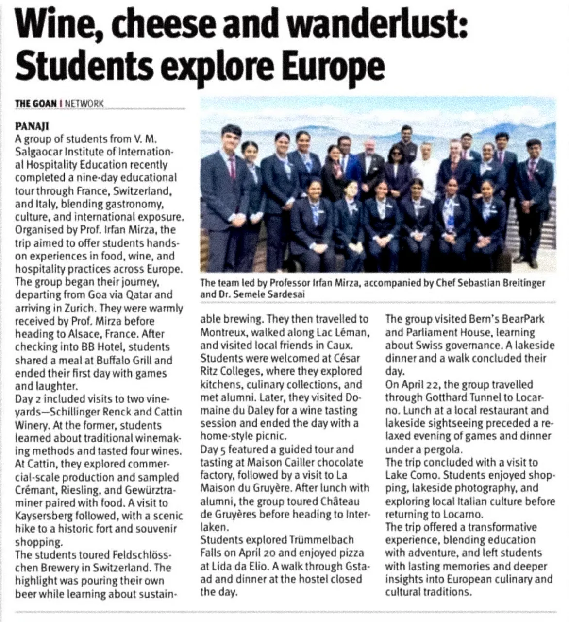Student explore europe
