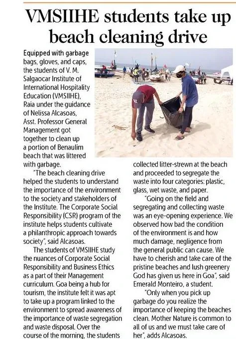 VMSIIHE -Hospitality College India-News
