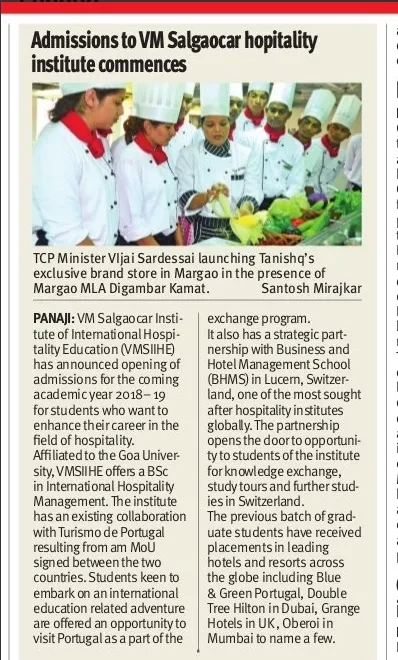 VMS- Hospitality Institute in india