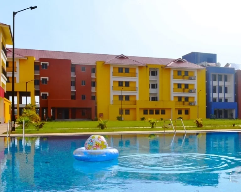 The swimming pool at the VMSIIHE campus