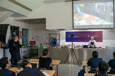 Live Demo Kitchen with Big Screen