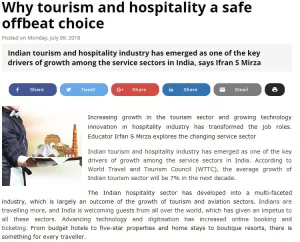 VMSIIHE -Hospitality Institute in India-News