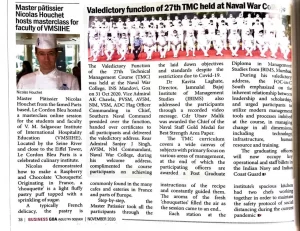 VMSIIHE -Hospitality Institute in India-News