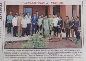 VMSIIHE -Hospitality College India-News