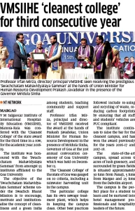 VMSIIHE -Hospitality College India-News