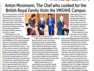 VMSIIHE -Hospitality College in Goa, India-News