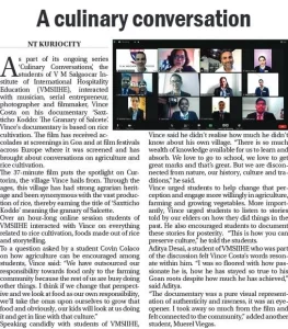 VMSIIHE -Hospitality College in Goa, India-News