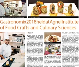 VMSIIHE -Hospitality College in Goa, India-News