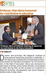 VMSIIHE -Hospitality College in Goa, India-News