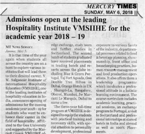 VMS- Hospitality Institute in india