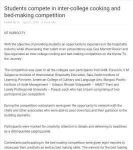 VMS- Hospitality Institute in india