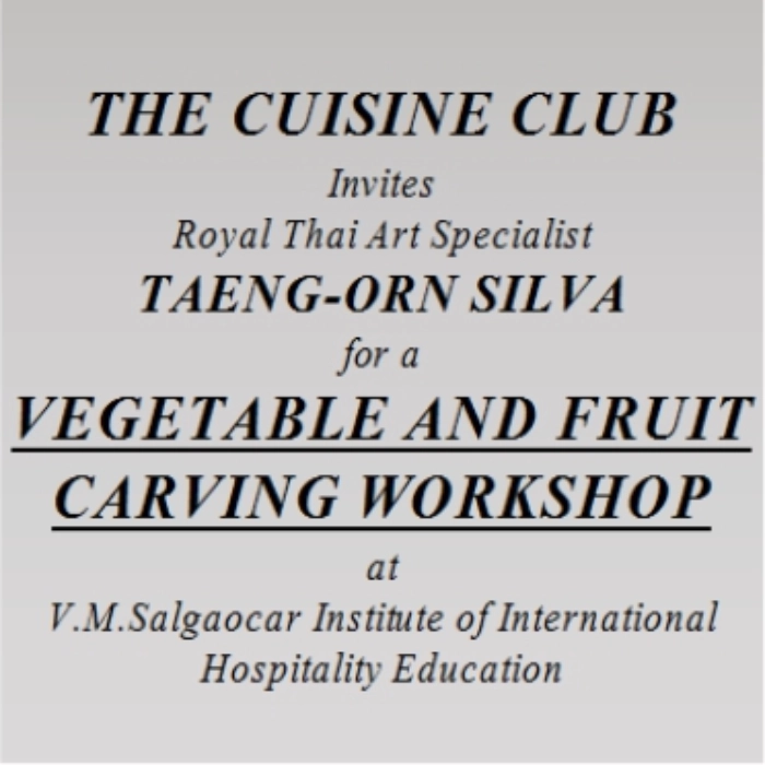 Vegetable and Fruit Carving Workshop