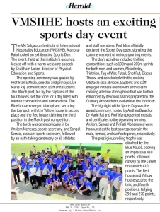 VMSIIHE -Hospitality College India-News